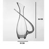 Decanter Vinho 1500ml Alça Transversal Adornada Brilhantes - 4
