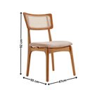 Ver imagem 2 de Conjunto 2 Cadeiras em Madeira Maciça Ravena