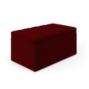 Ver imagem 3 de Calçadeira Baú Navi 90 para Cama de Solteiro Z-002 Sued Bordô Aradecor