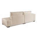 Ver imagem 3 de Sofá 4 Lugares Modulado Chaise Almofada Solta Molas Isa Be Linho Bege Claro 2,3m