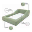 Ver imagem 4 de Cama Infantil Montessoriana a Vácuo Solteiro Colchão Brinde Bouclê Verde Vimont Moveis