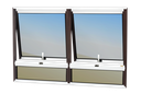 Ver imagem 1 de Maxim-Ar Alumínio 80 x 120 c/Band Confort V.Refl.Mix Corten Brimak
