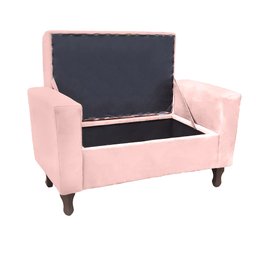 Recamier Bau Rico 140x Suede Rosa Bebe - Majú Decor - 2