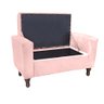 Recamier Bau Rico 140x Suede Rosa Bebe - Majú Decor - 2