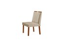Ver imagem 3 de Conjunto Sala de Jantar Mesa Floripa Madeira Maciça 140x80cm Tampo Retângular Vidro Off White com 4