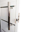 Ver imagem 4 de Porta de Alumínio Lambril Branco com Puxador e Friso Linha 25 - Dc:direita/210 X 90