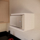 Ver imagem 1 de Nicho Parede para Microondas 57,5cm Mdf Cozinha Lanchonete:branco