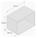 Ver imagem 4 de Nicho Parede para Microondas 57,5cm Mdf Cozinha Lanchonete:branco
