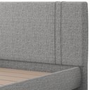 Ver imagem 6 de Cama King Flutuante com Cabeceira 195cm Astra S04 Linho Cinza - Lyam Decor