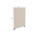 Ver imagem 2 de Cabeceira Cama Box Estofada Solteiro Cab012 - Suede Marrom - Kappesberg