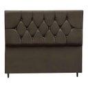 Ver imagem 1 de Cabeceira Estofada Cama Box King 195 Cm Suede Nina:marrom