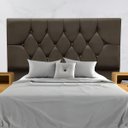 Ver imagem 2 de Cabeceira Estofada Cama Box King 195 Cm Suede Nina:marrom