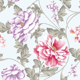 Papel de Parede Floral Moderno 10mx57cm Frosas14g - 1