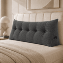 Ver imagem 3 de Almofada Encosto Triangular Cama Leitura Cabeceira Boucle