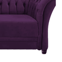 Ver imagem 6 de Sofá Recamier Divã Chesterfield 200cm Sofia Suede Roxo Capitonê- Mabe Magazine