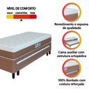 Ver imagem 4 de Cama Box Solteiro com Cama Auxiliar Conjugada Espuma D28 Aspen 88x188x53cm Marrom / Branco Hellen