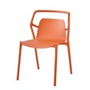 Ver imagem 2 de Kit 2 Cadeiras Empilhável Enjoy Rivatti 53 Cm (largura) Polipropileno (pp) Pêssego com Proteção