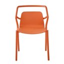 Ver imagem 3 de Kit 2 Cadeiras Empilhável Enjoy Rivatti 53 Cm (largura) Polipropileno (pp) Pêssego com Proteção