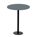 Ver imagem 1 de Mesa Pisa Beta Bistrô Fratini 107,50cm (a) Disco Redondo Preto Tampo Mdp Redondo Grafito 80cm (l)