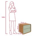Ver imagem 3 de Mesa de Cabeceira Easy Like Amendoa Clean/salvia
