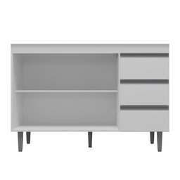 Balcão para Pia Andréia 120 Cm 2 Portas Branco Ajl - 4