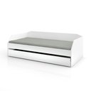 Ver imagem 4 de Sofá Cama Solteiro Duo com Cama Auxiliar em Mdf Reforçado 15mm Branco