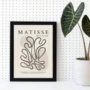 Ver imagem 2 de Quadro Decorativo Minimalista Abstrato matisse 24x18cm - com Vidro:madeira Branca