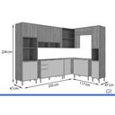 Ver imagem 3 de Cozinha Completa 8 Peças Divina CZ619 Cinamomo/Off White MGM