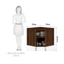 Ver imagem 3 de Balcão de Cozinha sem Tampo Canto Diagonal 1 Porta Safira Luciane Móveis