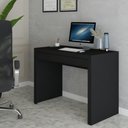 Ver imagem 1 de Mesa Escrivaninha 1 Gaveta Home Office Preto - Panorama Móveis