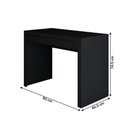 Ver imagem 4 de Mesa Escrivaninha 1 Gaveta Home Office Preto - Panorama Móveis