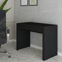 Ver imagem 2 de Mesa Escrivaninha 1 Gaveta Home Office Preto - Panorama Móveis