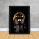 Ver imagem 1 de Quadro Brincos Madeira 50x70 Abstrato Decoração Requinte