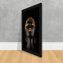 Ver imagem 2 de Quadro Brincos Madeira 50x70 Abstrato Decoração Requinte