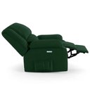 Ver imagem 4 de Poltrona do Papai Reclinável Sala de Cinema Madrid Elétrica Touch Usb Veludo Verde Esmeralda G23 Gra