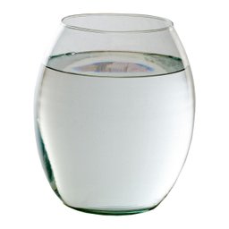 Vaso Vidro Transparente Barrica 22x20 cm CRYSTALIS IND E COM DE VIDRC 426 - 1