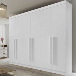 Guarda Roupa Casal 6 Portas 6 Gavetas da Vinci Plus D'doro Branco - 2