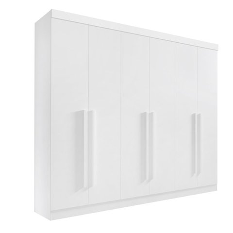 Guarda Roupa Casal 6 Portas 6 Gavetas da Vinci Plus D'doro Branco