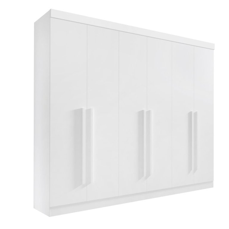 Guarda Roupa Casal 6 Portas 6 Gavetas da Vinci Plus D'doro Branco Guarda Roupa Casal 6 Portas 6 Gavetas da Vinci Plus D'doro Branco