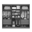 Ver imagem 3 de Guarda Roupa Casal 6 Portas 6 Gavetas da Vinci Plus D'doro Branco
