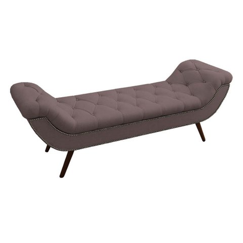Recamier Divã Odessa P04 140 cm Suede - ADJ Decor - Rosê TCA 949