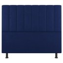 Ver imagem 4 de Cabeceira Cama Box Solteiro Cora 90Cm Suede Azul