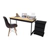 Mesa 150x60 Escrivaninha Escritório Estilo Vintage Ajl Store com Gaveteiro - 3