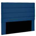 Ver imagem 1 de Cabeceira Solteiro 0,90m La Italiana Suede Azul Marinho - Pallazio