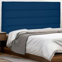 Ver imagem 2 de Cabeceira Solteiro 0,90m La Italiana Suede Azul Marinho - Pallazio