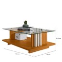 Ver imagem 5 de Estante Home Theater Nilo sem Pés com Mesa de Centro Frizz Cinamomo Off White - Madetec