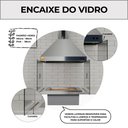 Ver imagem 4 de Kit Churrasqueira Gourmet 3 Águas Preta com Grelha Moeda 90cm