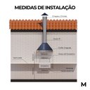 Ver mais imagens de Kit Churrasqueira Gourmet 3 Águas Preta com Grelha Moeda 90cm