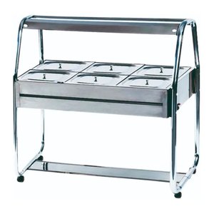 Buffet Carro Self Service Termico 6c St12 Inox Ibet 220v