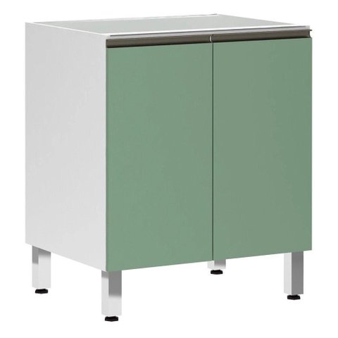 Balcão de Cozinha sem Tampo 70cm 2 Portas Pérola Luciane Móveis